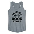 thumbnail image 1 of Instant Message - Support Your Local Bookstore - Women's Racerback Tank Top, 1 of 6