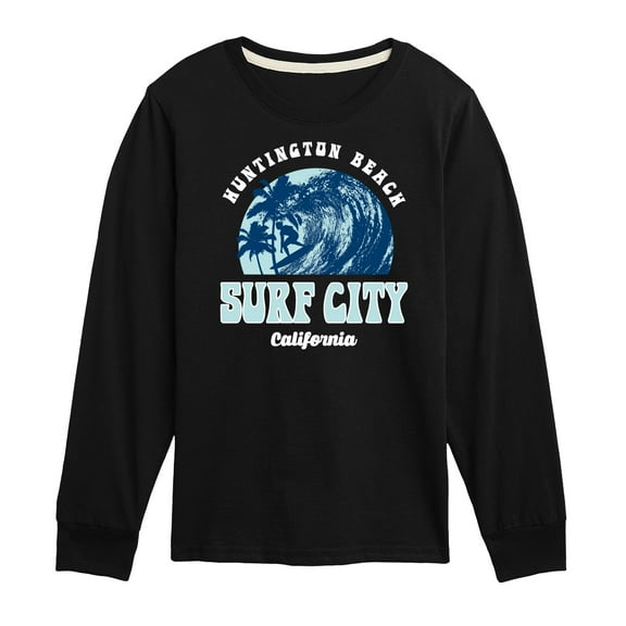 Instant Message - Surf City - Toddler & Youth Long Sleeve Graphic T-Shirt