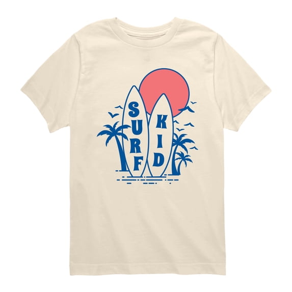 Instant Message - Surf Kid Short Sleeve Graphic T-Shirt