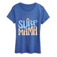 thumbnail image 1 of Instant Message - Surf Mama - Women's Short Sleeve Graphic T-Shirt, 1 of 5