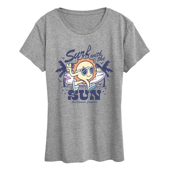 Instant Message - Surf With the Sun Short Sleeve Graphic T-Shirt