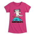thumbnail image 1 of Instant Message - Surfsalotl Beach Day - Toddler & Youth Girls Short Sleeve Graphic T-Shirt, 1 of 6