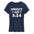 thumbnail image 1 of Instant Message - Sweet As 3.14 - Women's Short Sleeve Graphic T-Shirt, 1 of 6