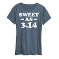 thumbnail image 1 of Instant Message - Sweet As 3.14 - Women's Short Sleeve Graphic T-Shirt, 1 of 6