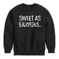 thumbnail image 1 of Instant Message - Sweet As 3 - Toddler & Youth Crewneck Fleece Sweatshirt, 1 of 6