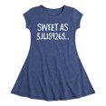 thumbnail image 1 of Instant Message - Sweet As 3 - Toddler & Youth Girls Fit & Flare Dress, 1 of 1