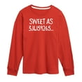 thumbnail image 1 of Instant Message - Sweet As 3 - Toddler & Youth Long Sleeve Graphic T-Shirt, 1 of 6