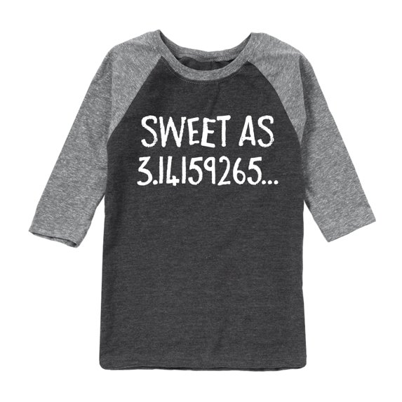 Instant Message - Sweet As 3 - Toddler & Youth Raglan Graphic T-Shirt