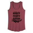 thumbnail image 1 of Instant Message - Sweet As Honey & Feisty As A Gator - Women's Racerback Tank Top, 1 of 6