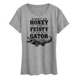thumbnail image 1 of Instant Message - Sweet As Honey & Feisty As A Gator - Women's Short Sleeve Graphic T-Shirt, 1 of 6