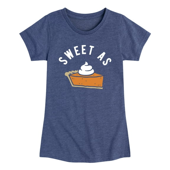 Instant Message - Sweet As Pumpkin Pie - Girls Short Sleeve T-Shirt