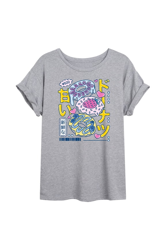 - Sweet Fresh Donut - Women's Oversized Graphic T-Shirt