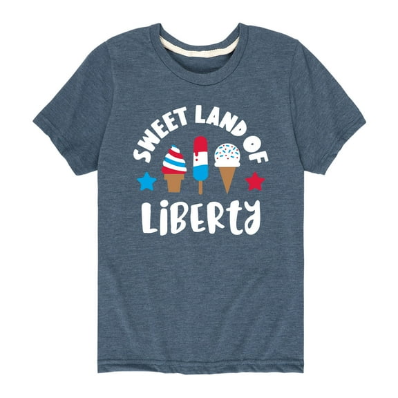 Instant Message - Sweet Land Of Liberty  - Toddler And Youth Short Sleeve Graphic T-Shirt