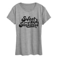 thumbnail image 1 of Instant Message - Sweet and Sunkissed Women's Short Sleeve Graphic T-Shirt, 1 of 5