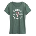 thumbnail image 1 of Instant Message - Sweet but a Little Twisted- Women's Short Sleeve Graphic T-shirt, 1 of 5