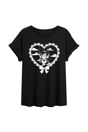 - Swing Cherub Oversized Graphic T-Shirt