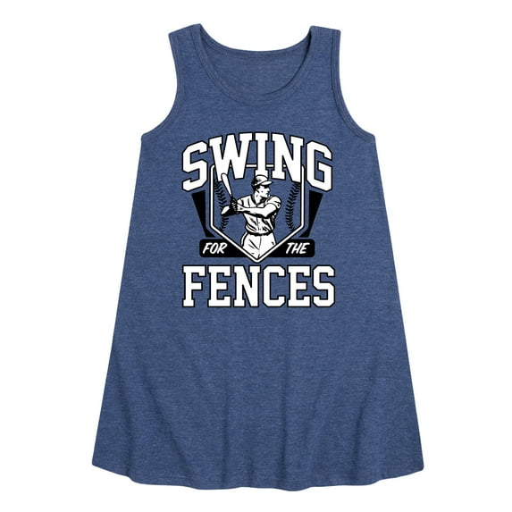 Instant Message - Swing For The Fences - Girls Aline Dress