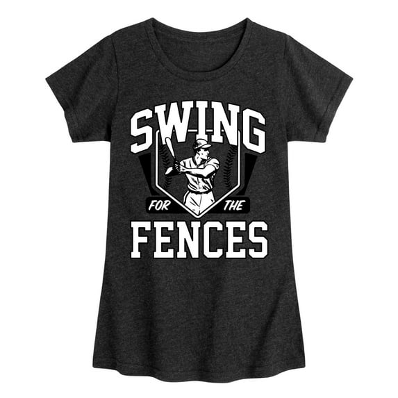 Instant Message - Swing For The Fences - Girls Fitted Short Sleeve Tee