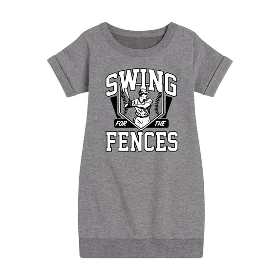 Instant Message - Swing For The Fences - Girls Ss Fleece Dress