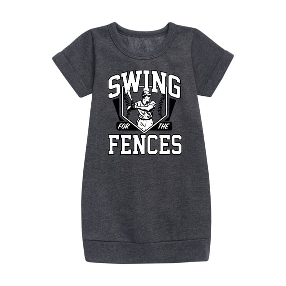 Instant Message - Swing For The Fences - Girls Ss Fleece Dress