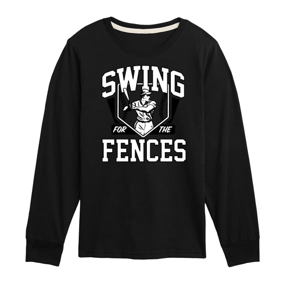Instant Message - Swing For The Fences Long Sleeve Graphic T-Shirt