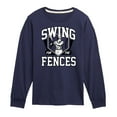thumbnail image 1 of Instant Message - Swing For The Fences Long Sleeve Graphic T-Shirt, 1 of 6