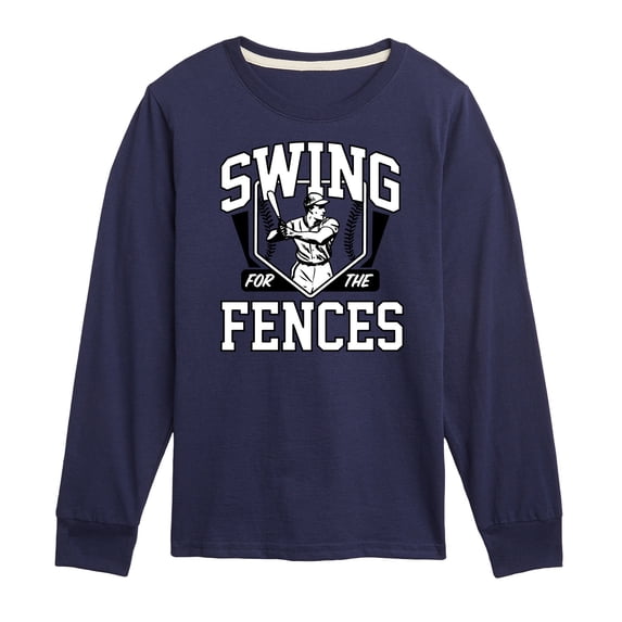 Instant Message - Swing For The Fences Long Sleeve Graphic T-Shirt