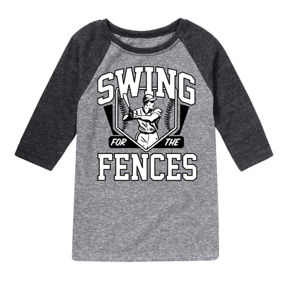 Instant Message - Swing For The Fences - Kids Raglan