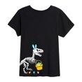 thumbnail image 1 of Instant Message - T-Rex Easter Skeleton - Youth Short Sleeve Tee, 1 of 5