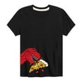 thumbnail image 1 of Instant Message - T-Rex Eating Pizza - Toddler And Youth Short Sleeve T-Shirt, 1 of 5