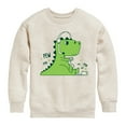thumbnail image 1 of Instant Message - T-Rex Gamer: Pew Pew Pew - Toddler & Youth Crewneck Fleece Sweatshirt, 1 of 6