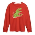 thumbnail image 1 of Instant Message - T-Rex Ripping Out Of Shirt - Toddler & Youth Long Sleeve Graphic T-Shirt, 1 of 6