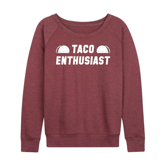 Instant Message - Taco Enthusiast - Women's Lightweight French Terry Long Sleeve Shirt