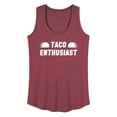 thumbnail image 1 of Instant Message - Taco Enthusiast - Women's Racerback Tank Top, 1 of 6