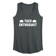 thumbnail image 1 of Instant Message - Taco Enthusiast - Women's Racerback Tank Top, 1 of 6