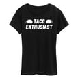 thumbnail image 1 of Instant Message - Taco Enthusiast - Women's Short Sleeve Graphic T-Shirt, 1 of 6