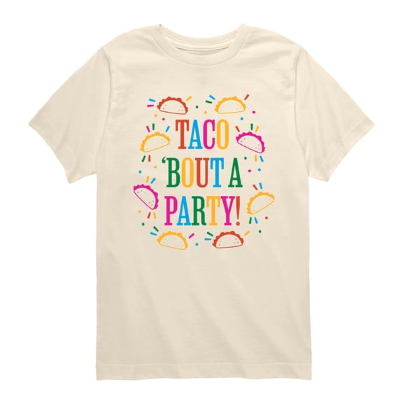 Instant Message - Taco Party - Youth Boys Short Sleeve Graphic T-Shirt