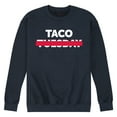 thumbnail image 1 of Instant Message - Taco Tuesday Crossed Out - Men's Crew Neck Fleece Pullover, 1 of 6
