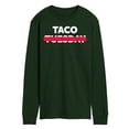 thumbnail image 1 of Instant Message - Taco Tuesday Crossed Out - Men's Long Sleeve T-Shirt, 1 of 1