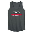 thumbnail image 1 of Instant Message - Taco Tuesday Crossed Out - Women's Racerback Tank Top, 1 of 6