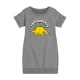 thumbnail image 1 of Instant Message - Tacosaurus - Taco Fan - Toddler & Youth Girls Fleece Dress, 1 of 6