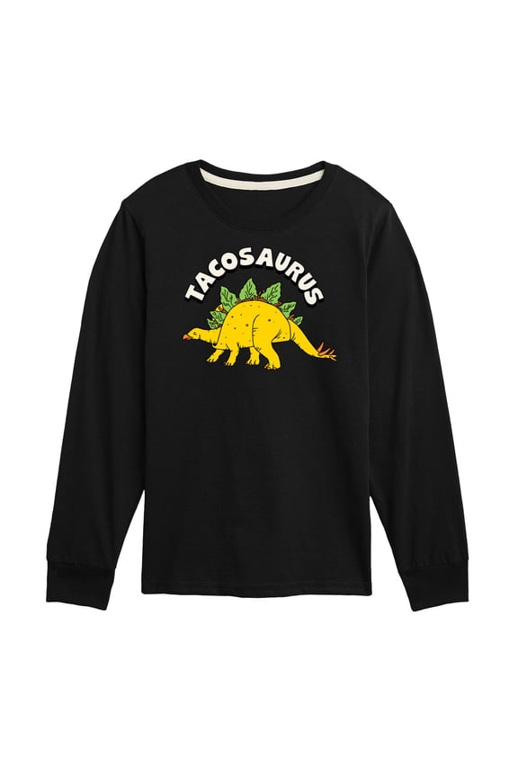 - Tacosaurus - Taco Fan - Toddler & Youth Long Sleeve Graphic T-Shirt