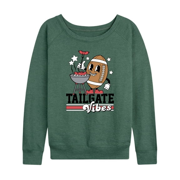 Instant Message - Tailgate Vibes - Women's Lightweight French Terry Long Sleeve Shirt