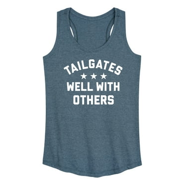 Instant Message - Tailgates Well With Others - Women's Racerback Tank Top