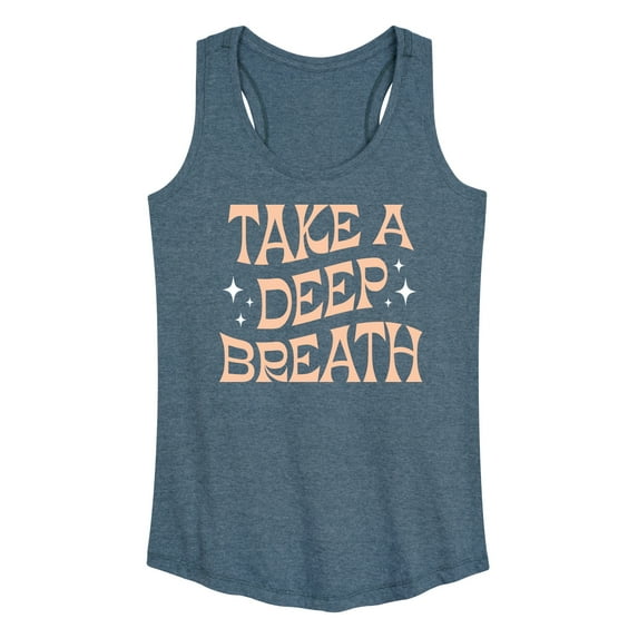 Instant Message - Take A Deep Breath - Women's Racerback Tank Top