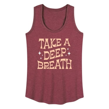 Instant Message - Take A Deep Breath - Women's Racerback Tank Top