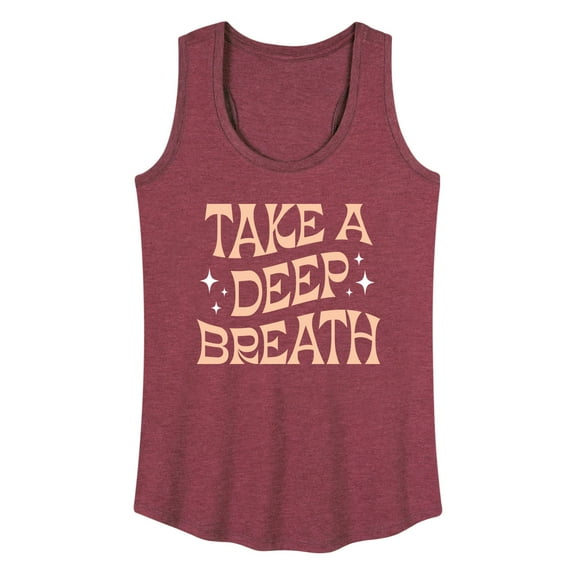 Instant Message - Take A Deep Breath - Women's Racerback Tank Top