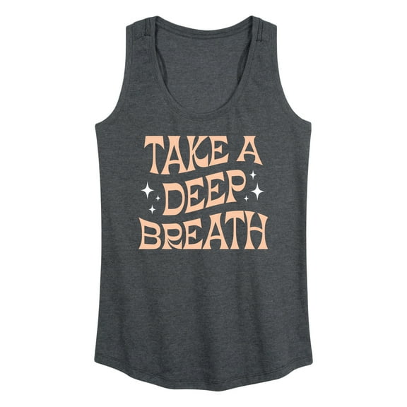 Instant Message - Take A Deep Breath - Women's Racerback Tank Top
