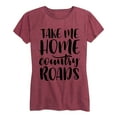 thumbnail image 1 of Instant Message - Take Me Home Country Roads - Women's Short Sleeve Graphic T-shirt, 1 of 5