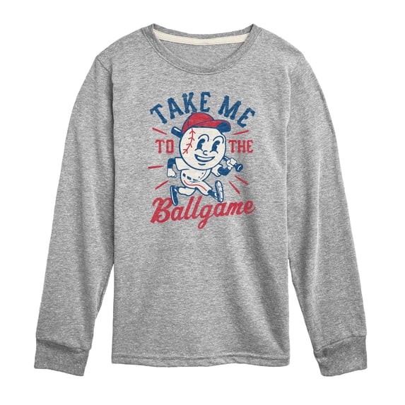 Instant Message - Take Me To The Ballgame Long Sleeve Graphic T-Shirt